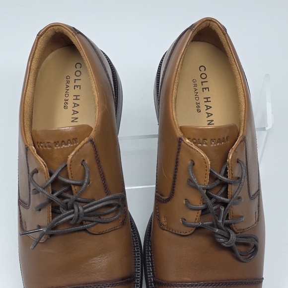 Cole Haan Grand 360 Oxford Cap Toe C40255 Leather Brown Bedford Men Size 12 New